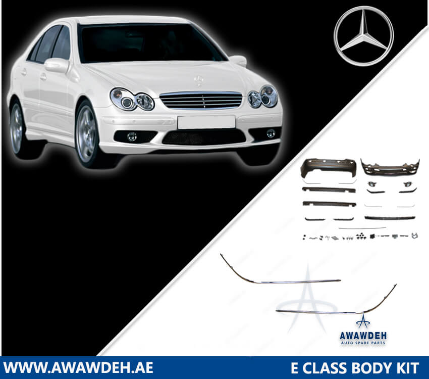 mercedes benz c class bumper chrome