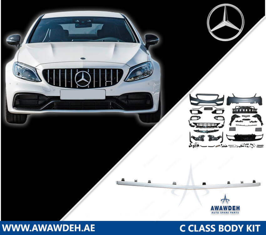 mercedes benz c class center chrome