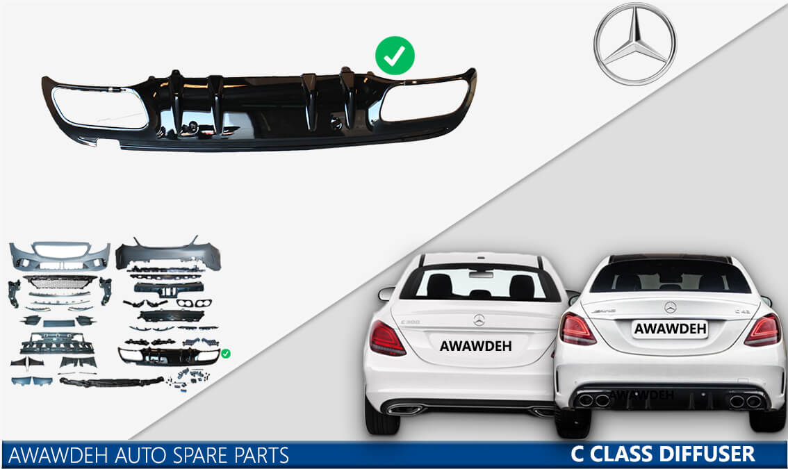 mercedes c class diffuser