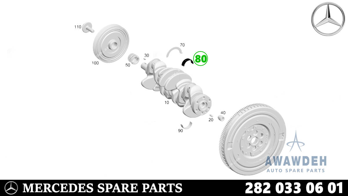 MERCEDES ENGINE BEARING A2820330601