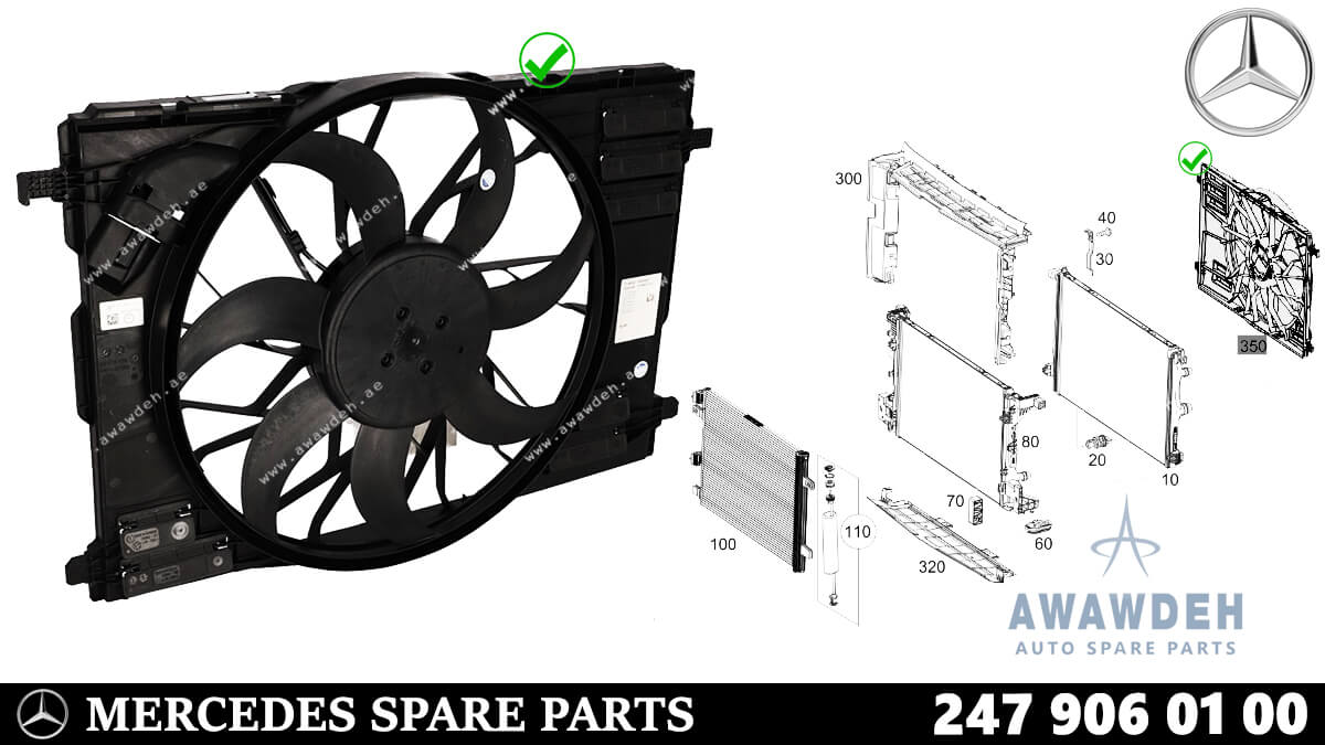 MERCEDES CLA CLASS AC FAN A2479060100