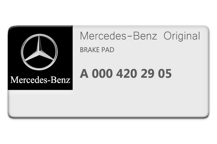 MERCEDES GLC CLASS BRAKE PAD A0004202905