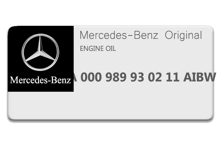 MERCEDES GT CLASS ENGINE OIL A0009899302