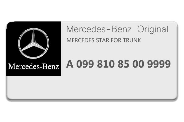 MERCEDES CLA CLASS MERCEDES STAR A0998108500