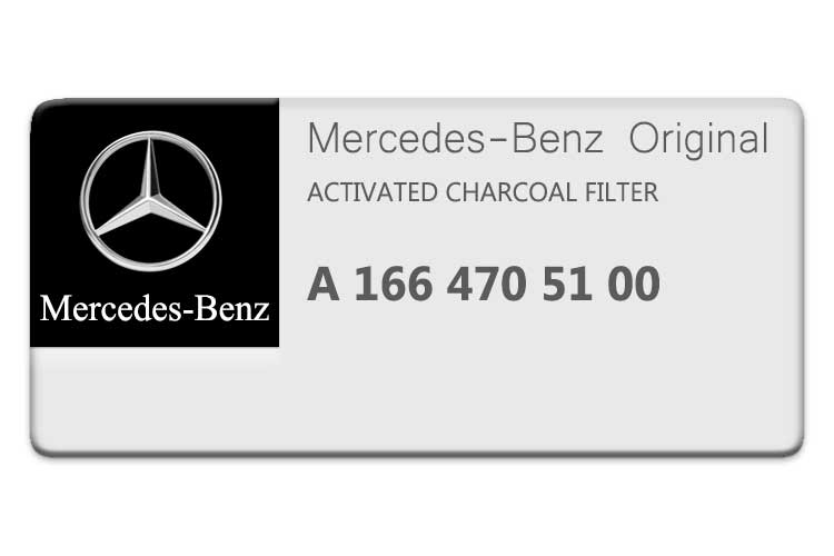 MERCEDES M CLASS ACTIVATED CHARCOAL FILTER A1664705100