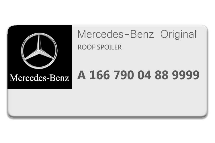 MERCEDES GL CLASS ROOF SPOILER A1667900488