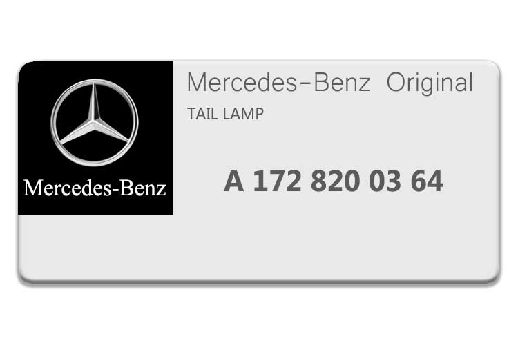 MERCEDES SLK CLASS TAIL LAMP A1728200364