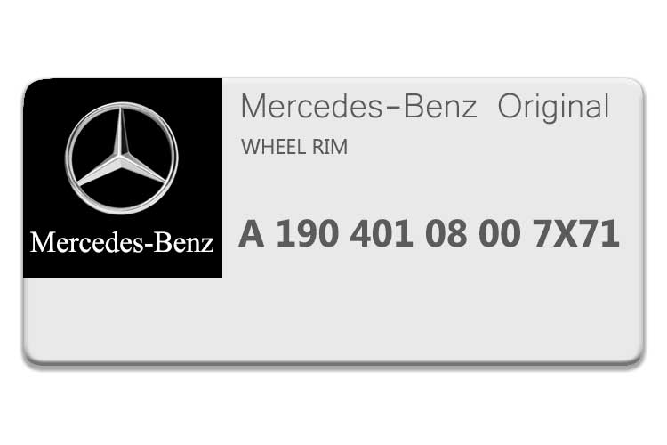 MERCEDES GT CLASS WHEEL RIM A1904010800