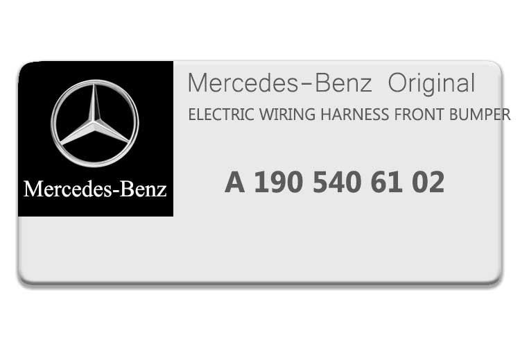 MERCEDES GT CLASS ELECTRIC WIRING HARNESS A1905406102