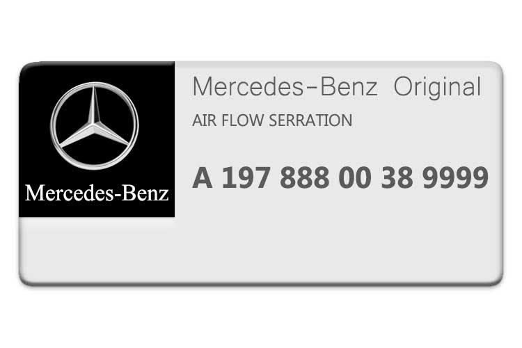 MERCEDES SLS CLASS AIR FLOW SERRATION A1978880038