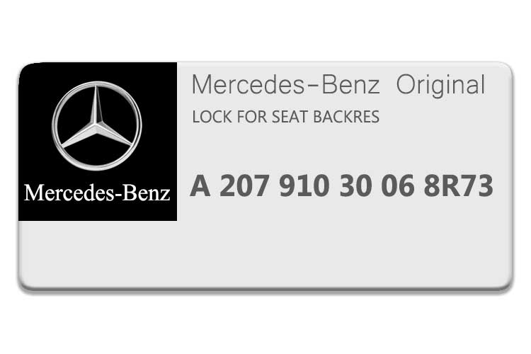 MERCEDES E CLASS COUPE LOCK FOR SEAT BACKREST A2079103006