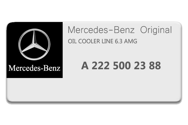 MERCEDES S CLASS OIL COOLER LINE A2225002388