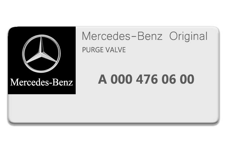 Mercedes Benz S CLASS PURGE VALVE 0004760600