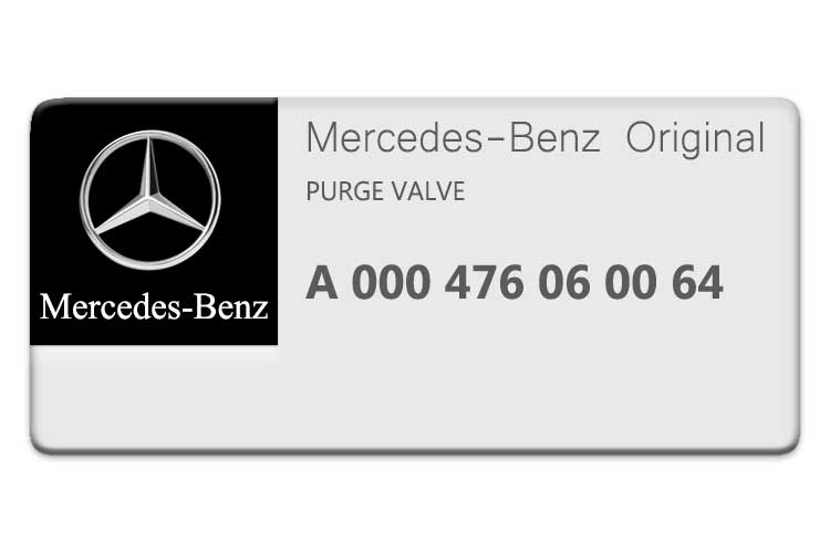 Mercedes Benz SLK CLASS PURGE VALVE 0004760600