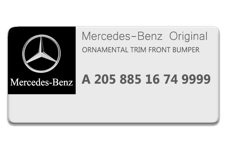 Mercedes Benz C CLASS ORNAMENTAL TRIM 2058851674