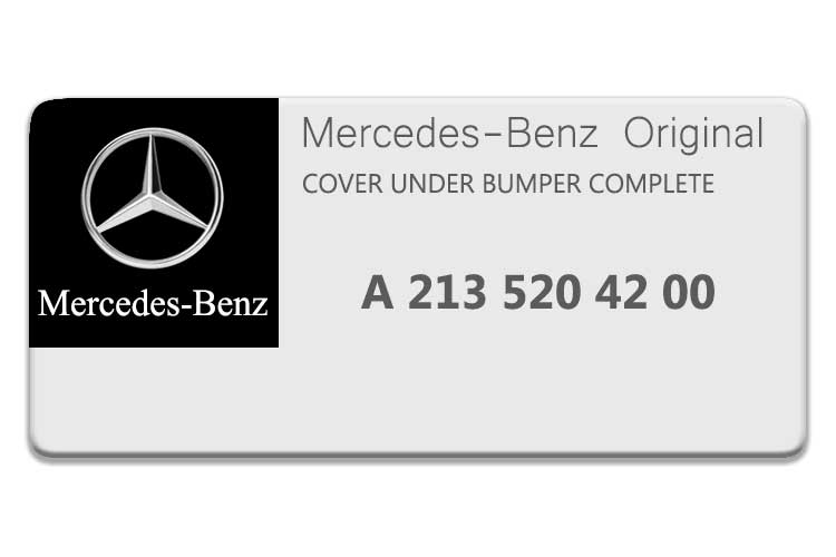 Mercedes Benz  COVER UNDER BUMPER 2135204200