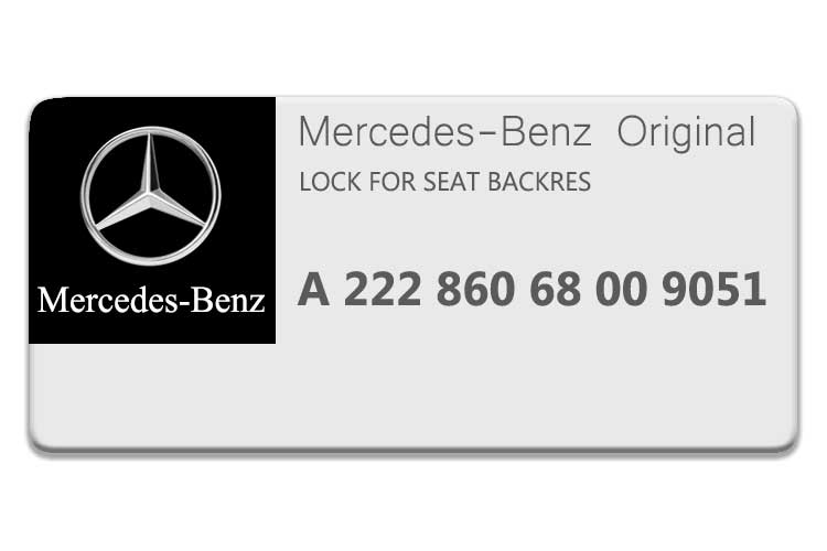Mercedes Benz S CLASS LOCK FOR SEAT BACKREST 2228606800