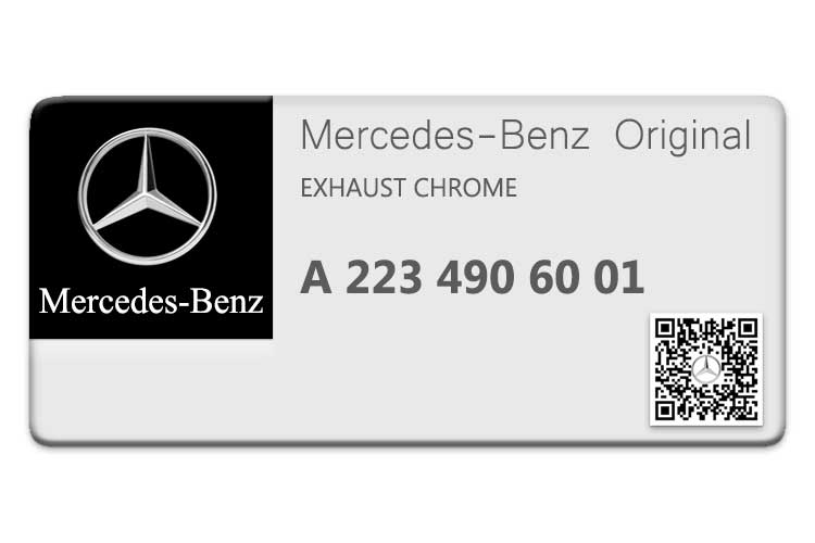 MERCEDES S CLASS EXHAUST CHROME 2234906001