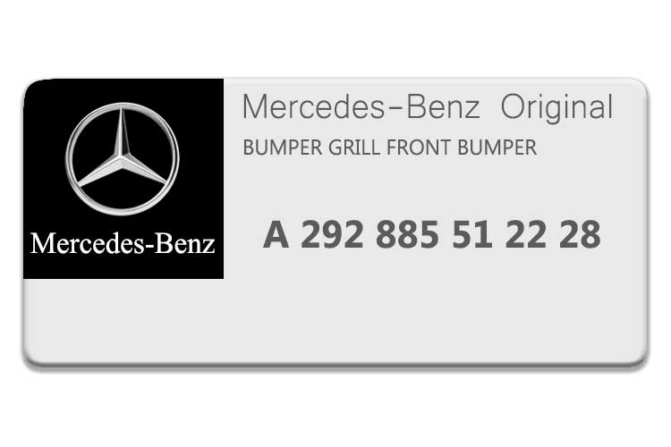 Mercedes Benz GLE CLASS BUMPER GRILL 2928855122