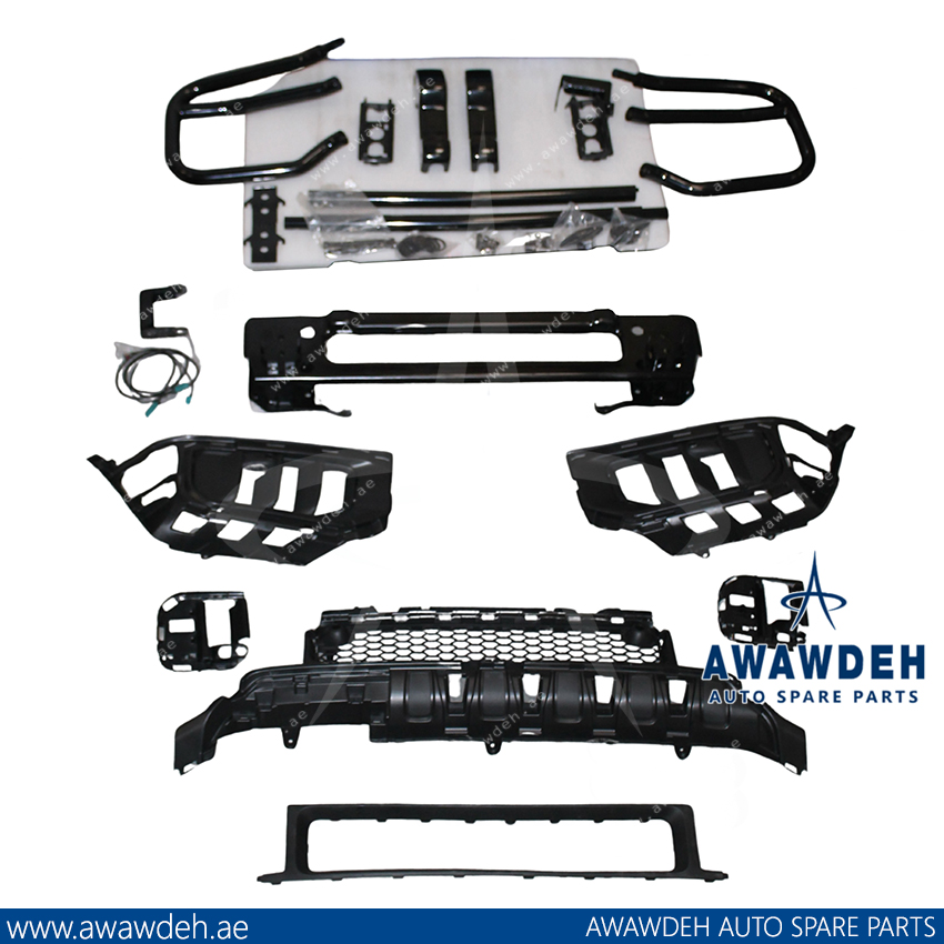 MERCEDES G CLASS BUMPER GUARD BLACK COMPLETE